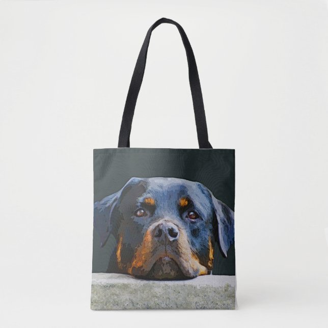 Bolso De Tela Rottwelier (Anverso)
