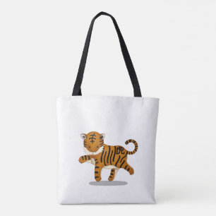 Bolso De Tela Rótulo de astrología del tigre zodiaco chino
