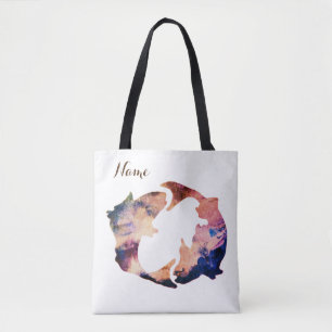 Bolso De Tela Rótulo de astrología Pisces personalizado