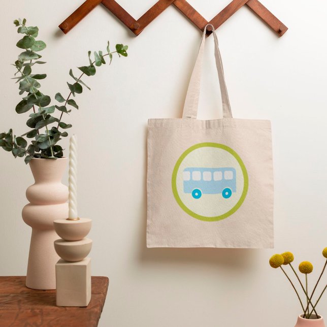 Bolso De Tela Rótulo de autobús Tote Bag (Subido por el creador)
