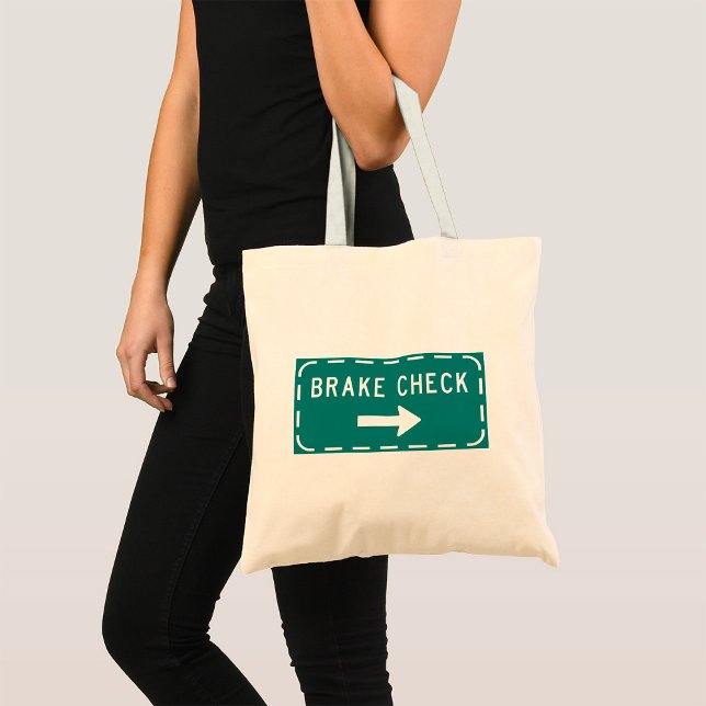 Bolso De Tela Rótulo de carretera de comprobación de frenos con  (Subido por el creador)