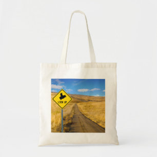 Bolso De Tela Rótulo de cerdo volador