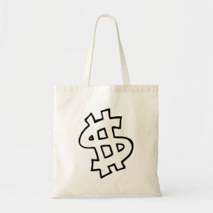 Bolso De Tela Rótulo de dólar