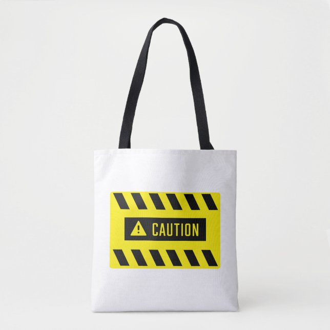 Bolso De Tela Rótulo de precaución (Anverso)