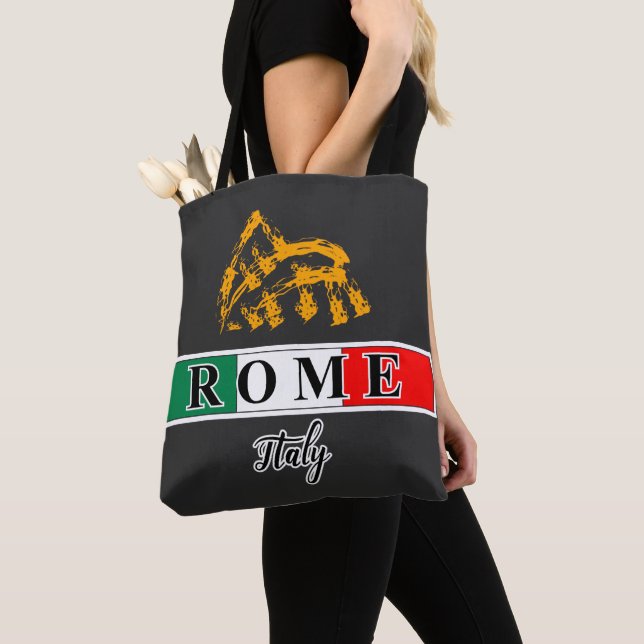 Bolso De Tela Rótulo de Roma (Detalle)