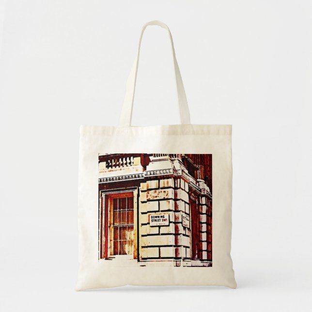 Bolso De Tela Rótulo del Downing Street (Frente)