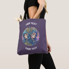 BOLSO DE TELA RÓTULO GEMINI ZODIAC PERSONALIZADO