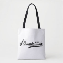 Bolso De Tela Rótulo islámico Alhamdulillah Tote Bag