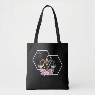 Bolso De Tela Rótulo Libra Zodiac Septiembre Cumpleaños