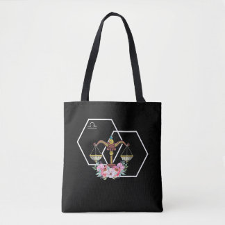 Bolso De Tela Rótulo Libra Zodiac Septiembre Cumpleaños