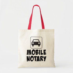 Bolso De Tela Rótulo móvil del coche del notario público