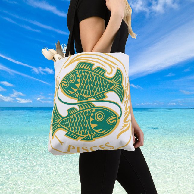 Bolso De Tela Rótulo Pisces del Zodiac en un (Subido por el creador)