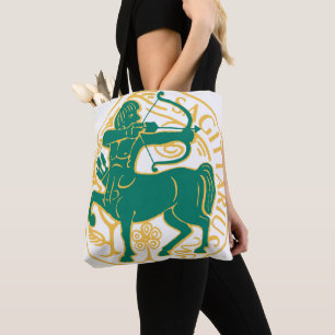 Bolso De Tela Rótulo sagitario del Zodiaco en un
