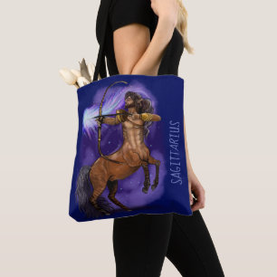Bolso De Tela Rótulo Sagittarius Zodiac