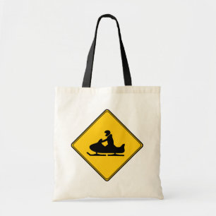 Bolso De Tela Rótulo vial - Snowmobile