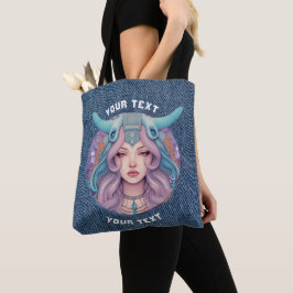 BOLSO DE TELA RÓTULO ZODIAC DE ARIES PERSONALIZADAS