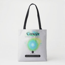Bolso De Tela Rótulo Zodiaco moderno Cáncer Cita Elemento Agua