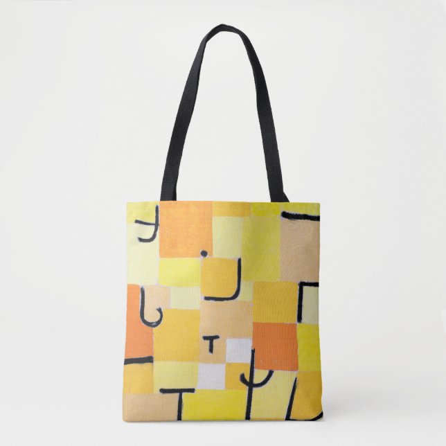 Bolso De Tela Rótulos en amarillo, Paul Klee (Anverso)