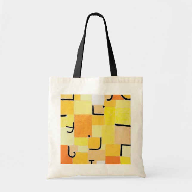 Bolso De Tela Rótulos en amarillo, Paul Klee (Frente)