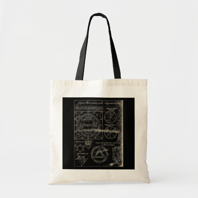 Bolso De Tela Rótulos mágicos Tote Bag (Frente)