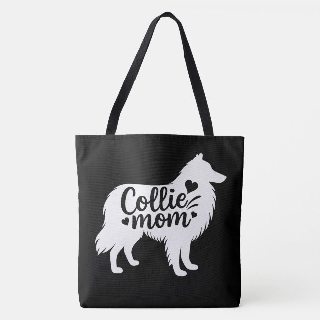 Bolso De Tela Rough Collie Mom Tote Bag (Anverso)
