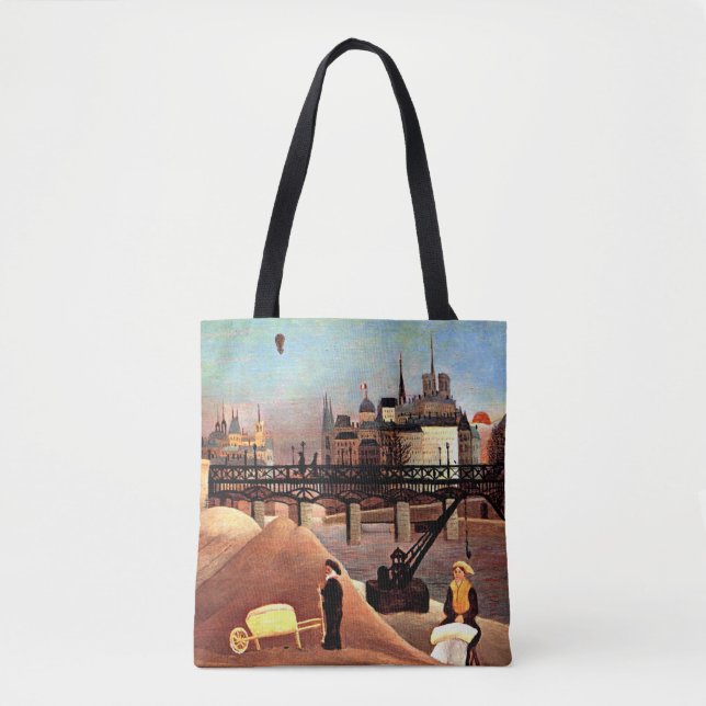 Bolso De Tela Rousseau - Ile Saint Louis y Notre Dame (Anverso)