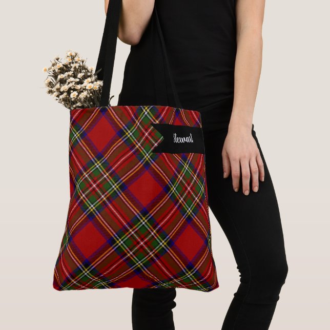 Bolso De Tela Royal Stewart Clan Tartán Plaid Scottish Pattern (Detalle)