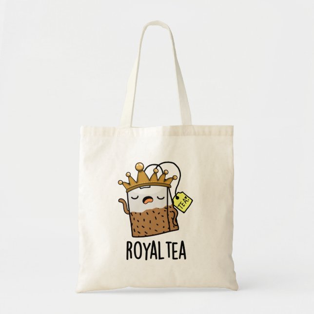 Bolso De Tela Royal-tea Funny Tea Pun (Frente)