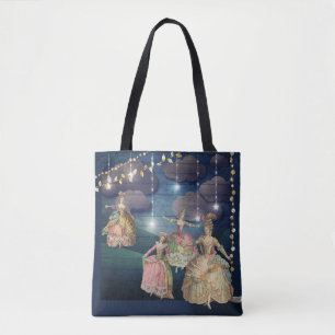 Bolso De Tela Royals franceses que bailan bajo luces del