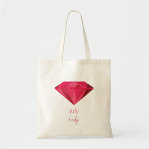 Bolso De Tela Rubí piedra de nacimiento de Julio