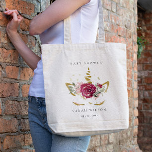 Bolso De Tela Rubor Gold Floral de oro de color rosa suave Unico