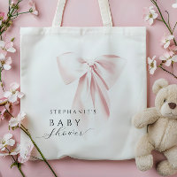 Rubor Pink Bow Baby Shower
