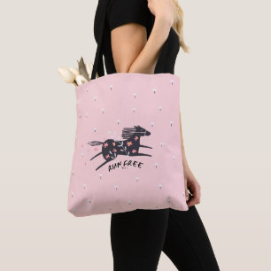 Bolso De Tela Rubor Pink Run Free Christian Faith Shopping