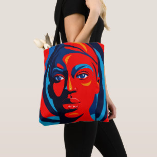 Bolso De Tela Ruby en rojo deslumbrante