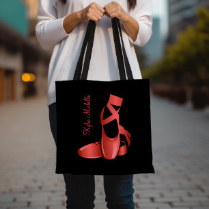 Bolso De Tela Ruby Red Ballet Slips con nombre Danza