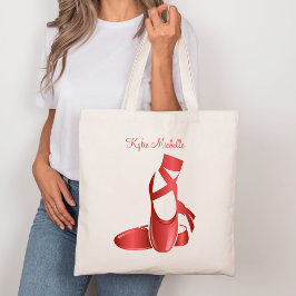 Bolso De Tela Ruby Red Ballet Slips con nombre Danza