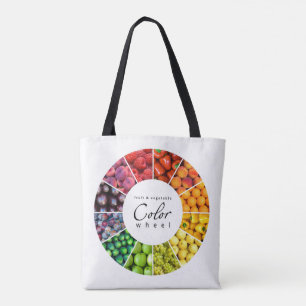 Bolso De Tela Rueda de color de la fruta y verdura (12 colores)