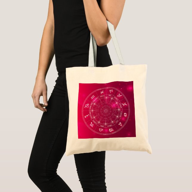 Bolso De Tela Rueda de la astrología Señales de estrella (Anverso (producto))