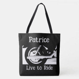 Bolso De Tela Rueda De Motocicleta De Vivir A Pasar