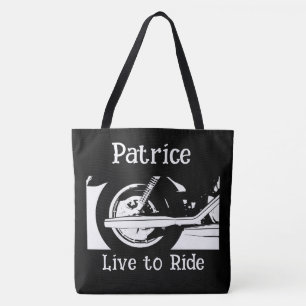 Bolso De Tela Rueda De Motocicleta De Vivir A Pasar