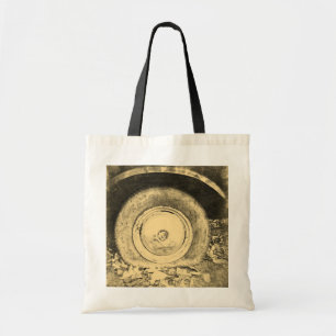 Bolso De Tela Rueda vieja de coche clásico