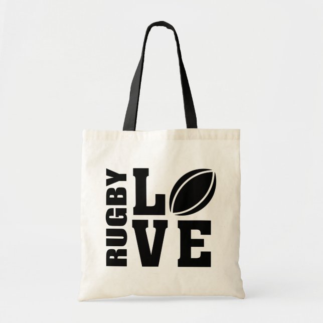Bolso De Tela Rugby Love (Frente)