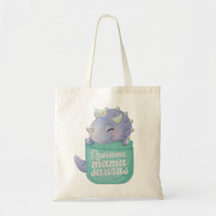 Bolso De Tela Rugiente Mamasaurio