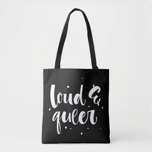 Bolso De Tela Ruidoso y queer (Anverso)