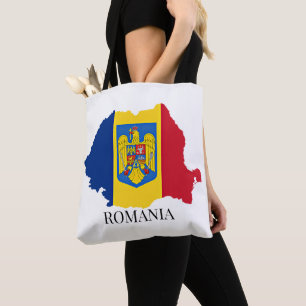 Bolso De Tela Rumania Silhouette etiquetada