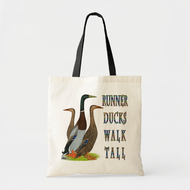 Bolso De Tela Runner Ducks Walk Tall (Frente)