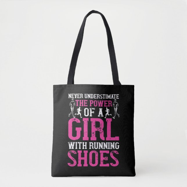 Bolso De Tela Running - Never underestimate champion (Anverso)