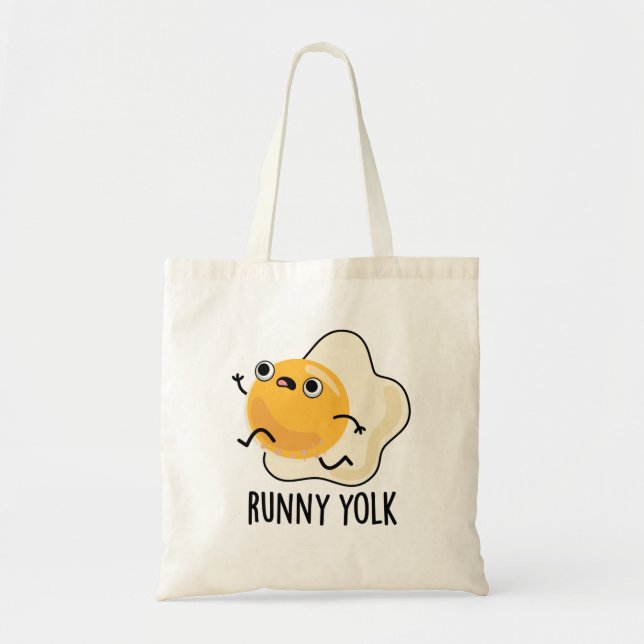 Bolso De Tela Runny Yolk Funny Food Egg Pun (Frente)