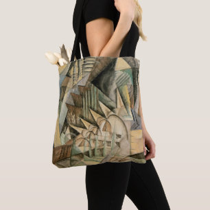 Bolso De Tela Rush Hour, Nueva York por Max Weber, Cubismo Vinta