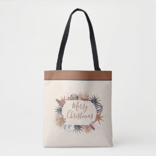 Bolso De Tela Rusia Earthy Merry Christmas